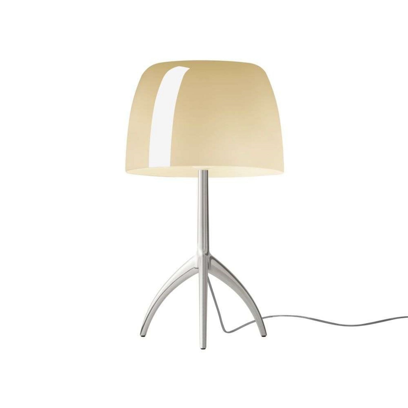 Lumiere Grande Tischleuchte, Alu/beige, 45 cm Foscarini - Wohnzimmer - Aluminium