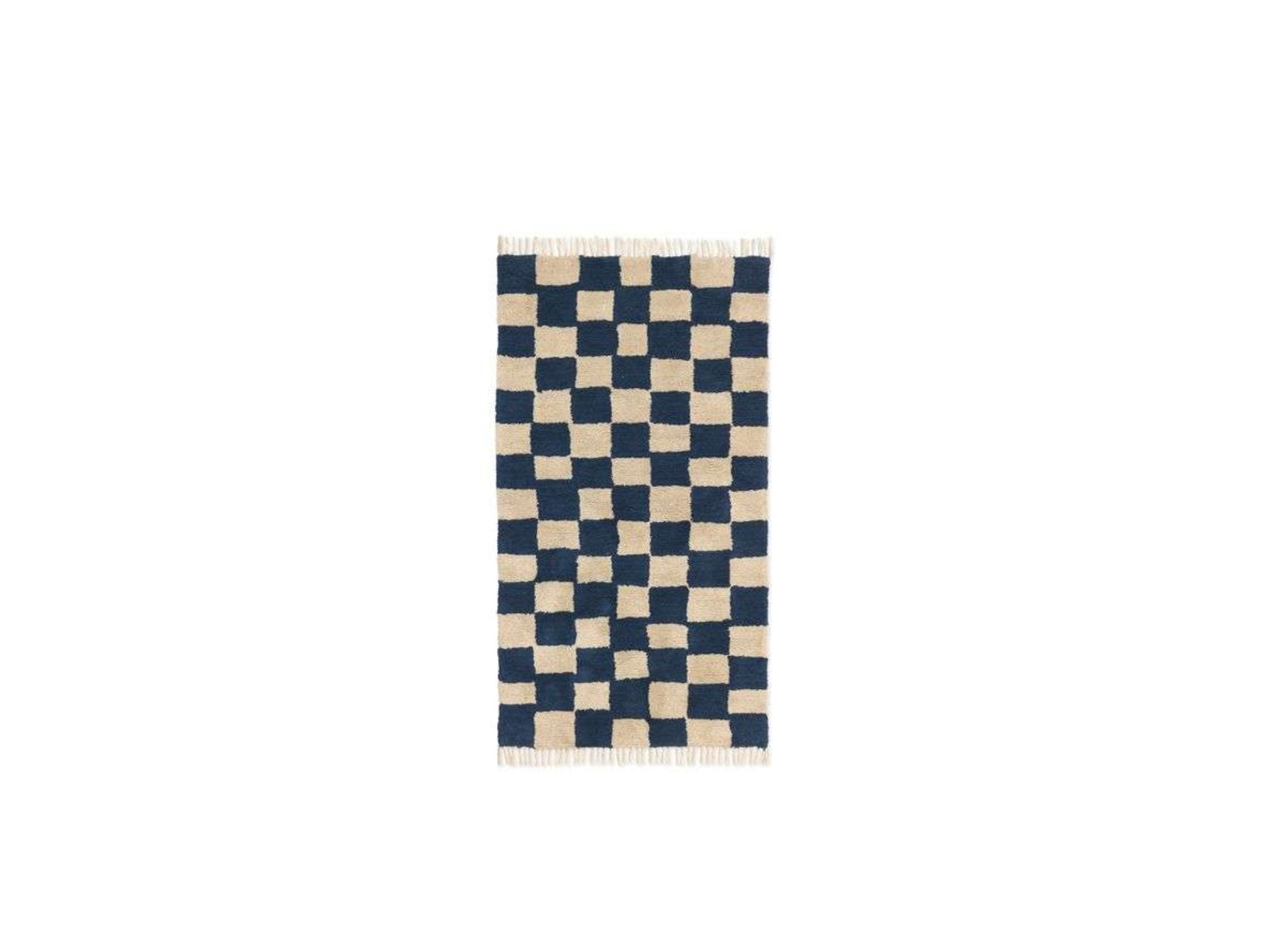 Mara Washable Rug Deep Blue/Warm Sand - Ferm Living