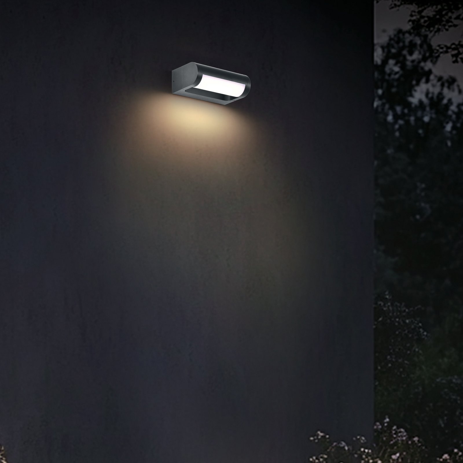 LED välisseinavalgusti CMD 9052, laius 18 cm, antratsiit, IP65