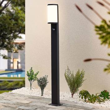 baliza farola iluminación de senderos LED Lámpara para exterior 'Tekiro' Moderno en Gris hecho de Aluminio de Lucande iluminación de senderos 