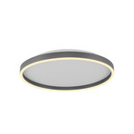 Lampa sufitowa LED Madlen, czarna, Ø 40 cm, aluminium, 3 000 K, ściemniana