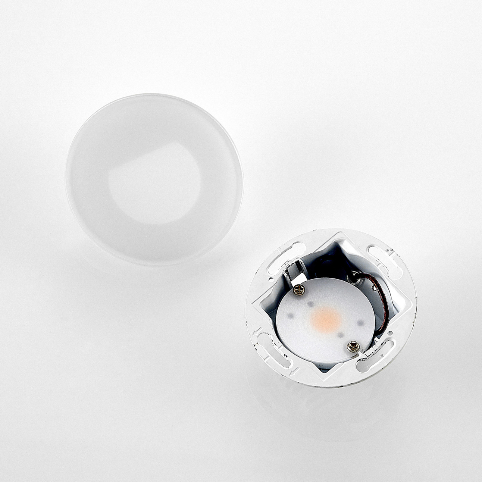 Arcchio Vexi LED-Einbaulampe, rund, weiß matt