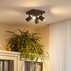 Lindby laevalgusti Jorell, must, 20 cm, must, 4-valgusti.