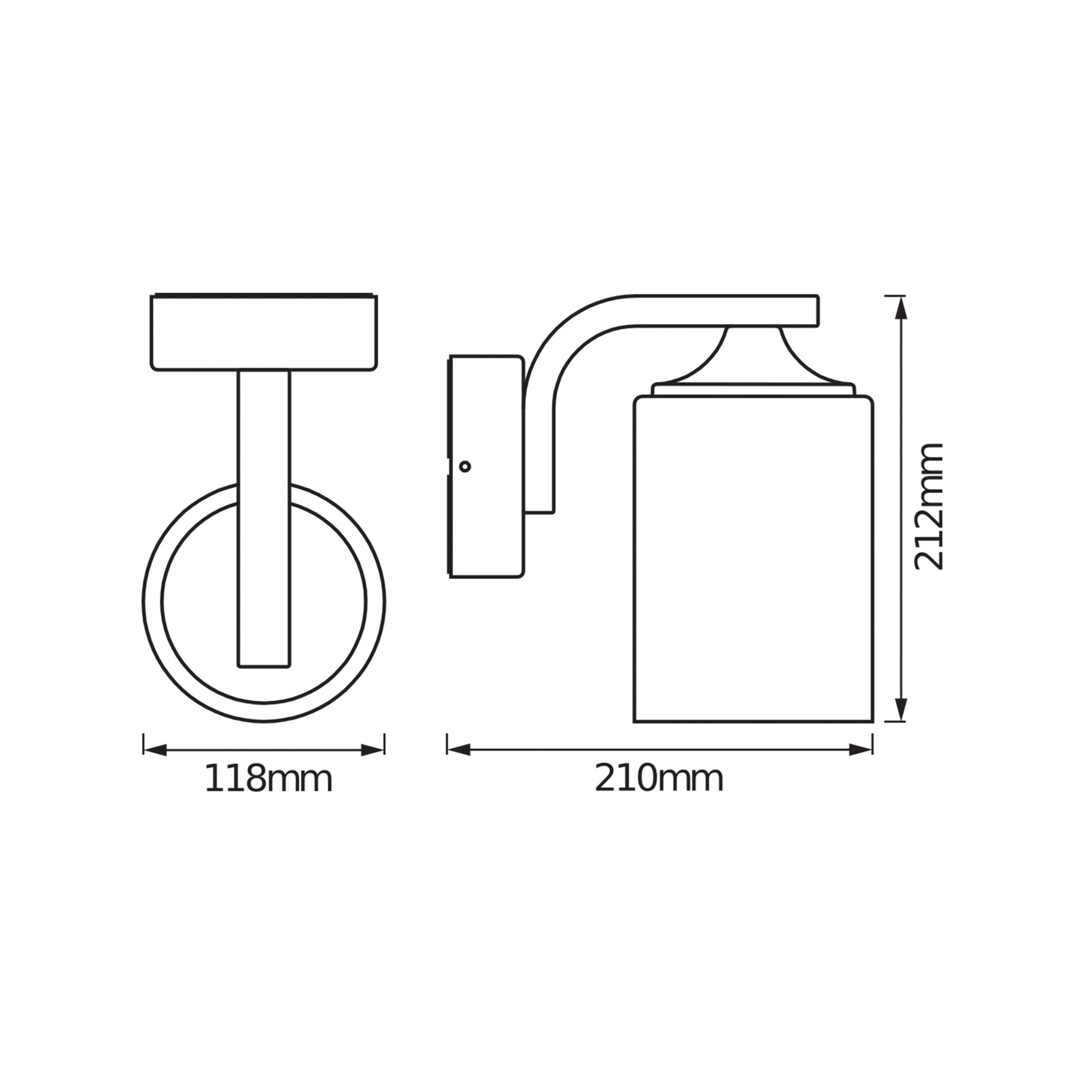 OSRAM Außenwandleuchte ENDURA CLASSIC LANTERN CYLINDER, weiß