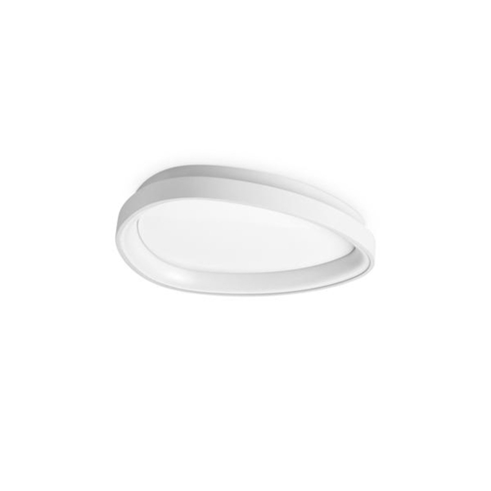 Ideal Lux Gemini LED ceiling light, white, 42.5 cm, on/off