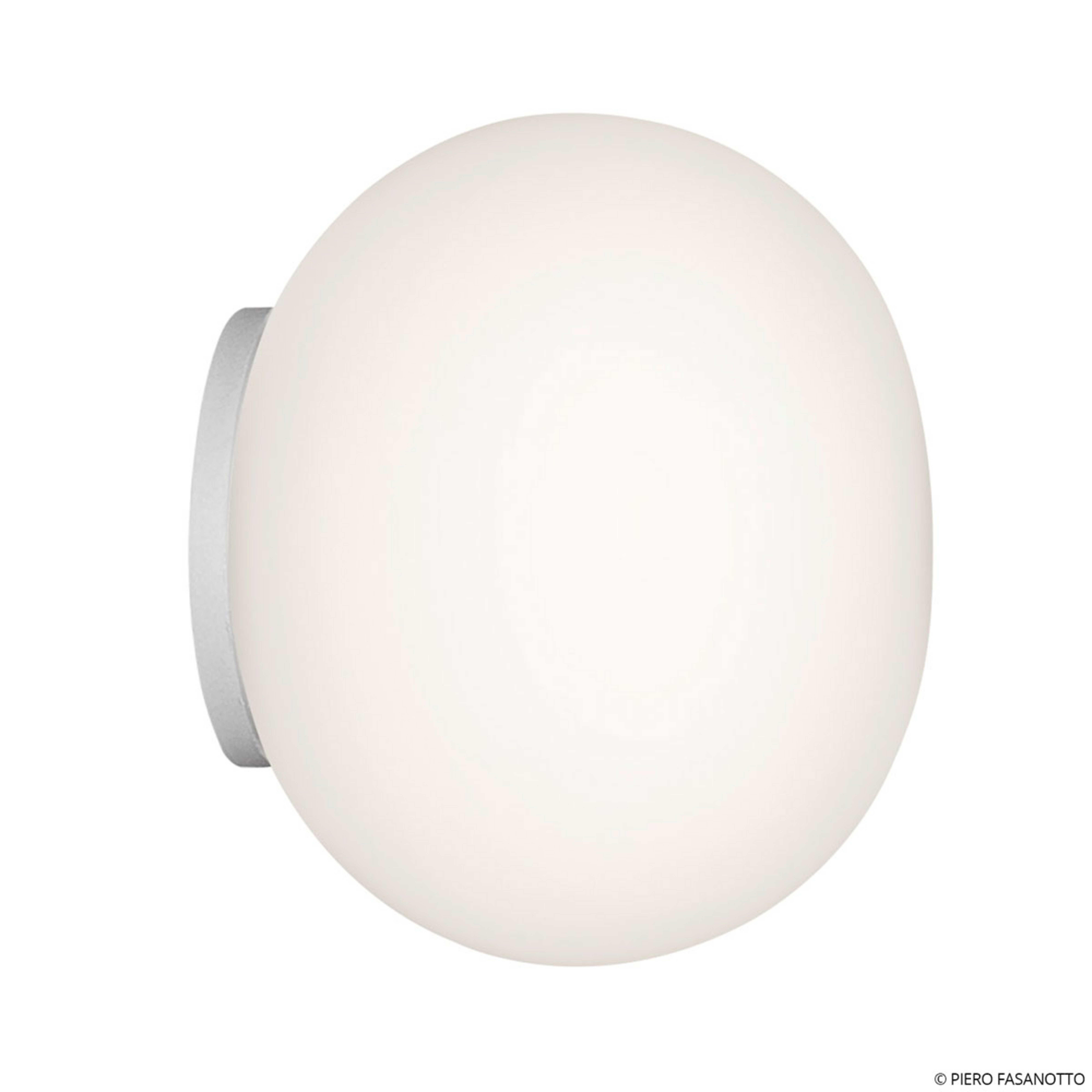 Glo-Ball Mini C/W Wand-/Deckenleuchte (Spiegel Montering) White - Flos