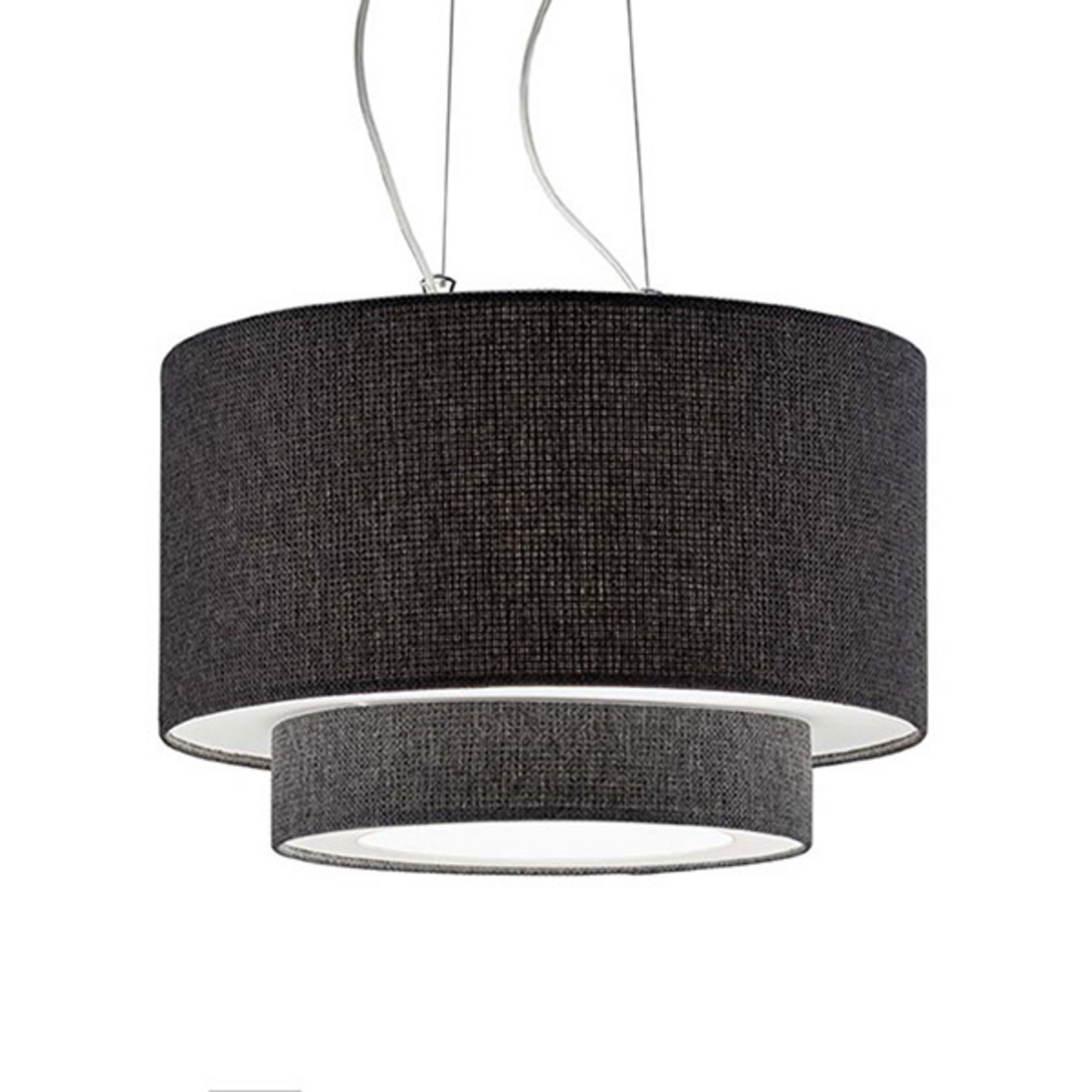 Suspension Morfeo avec abat-jour textile