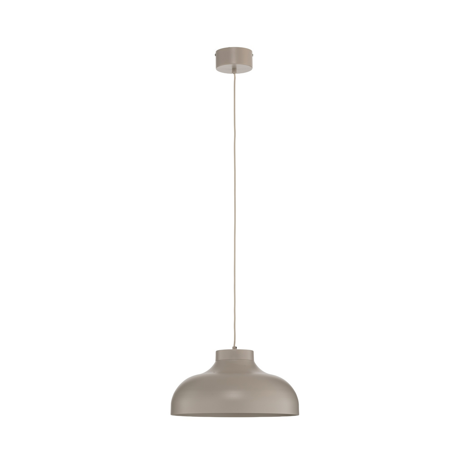 Basca pendant light, beige, metal, Ø 40 cm, E27