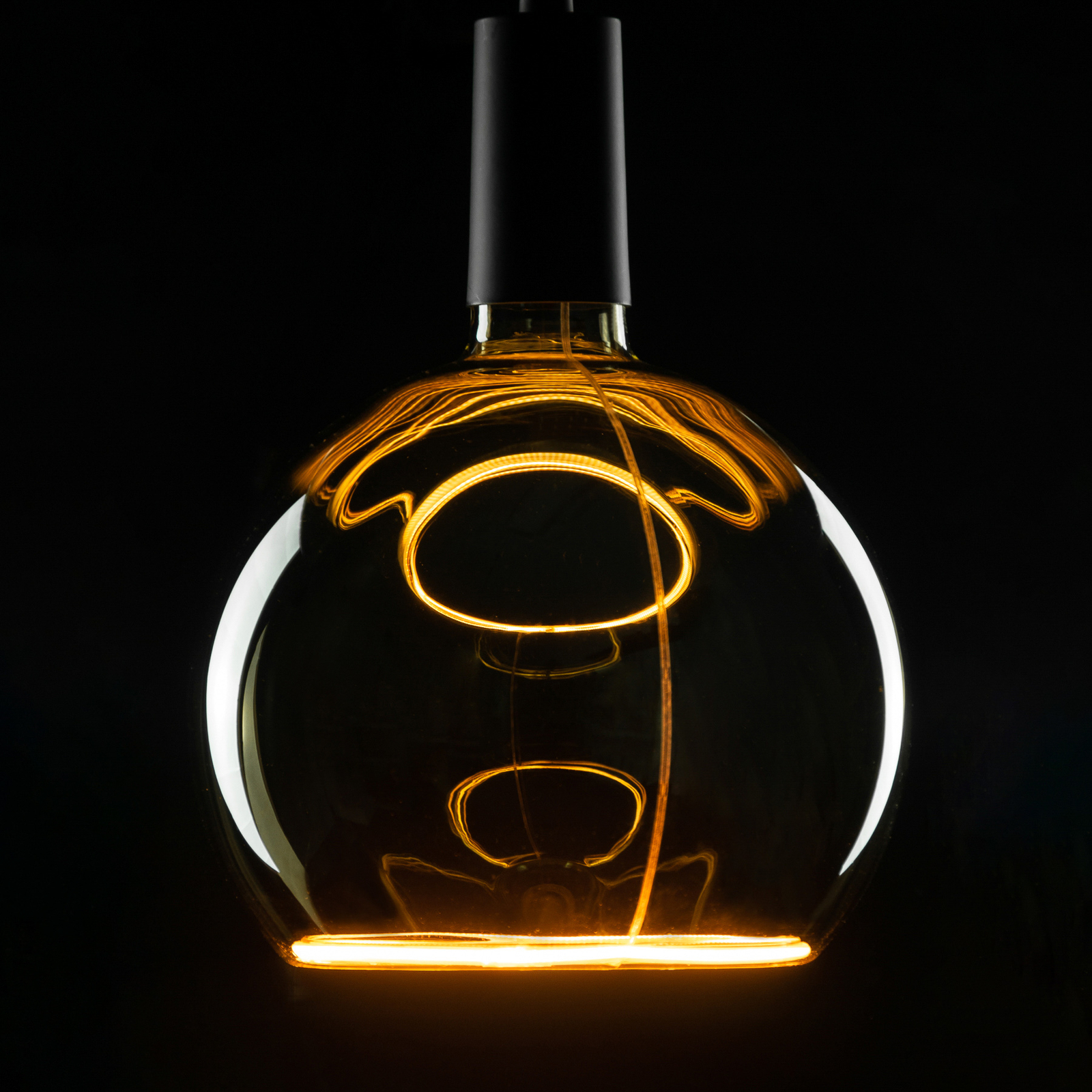 SEGULA LED плаваща стъклена лампа G200 E27 6W дим