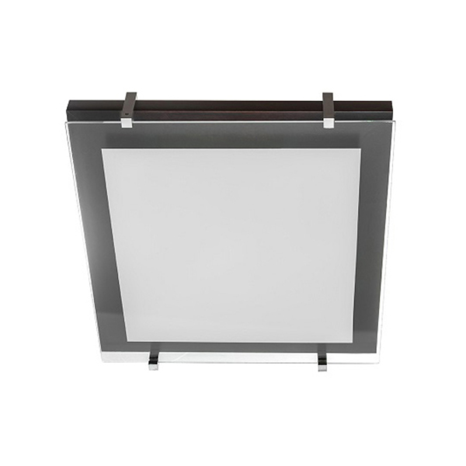 Deckenleuchte P1 aus Holz und Glas