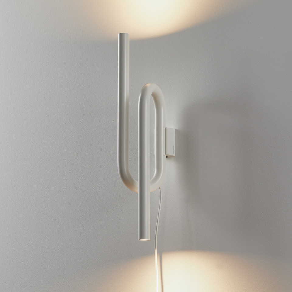 Foscarini Tobia vägglampa, vit från Foscarini