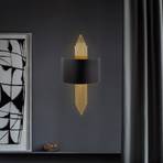 Zidna svjetiljka 616-A, crna sa zlatnim šipkama