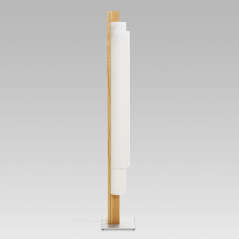 Lampadaire LED Stele en cœur de hêtre