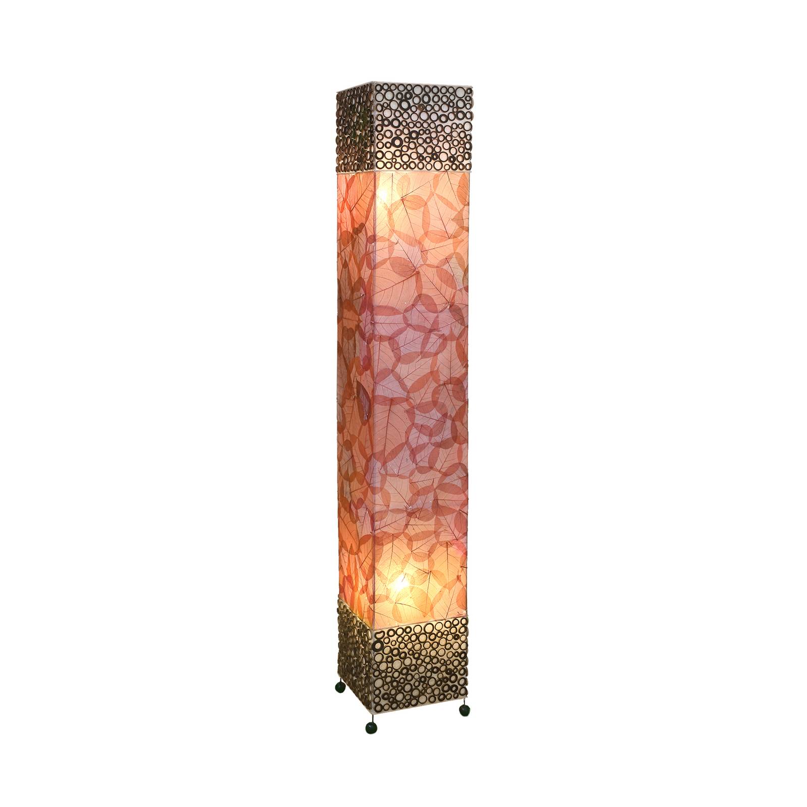 Emilian gulvlampe med bladmotiv høyde 150 cm