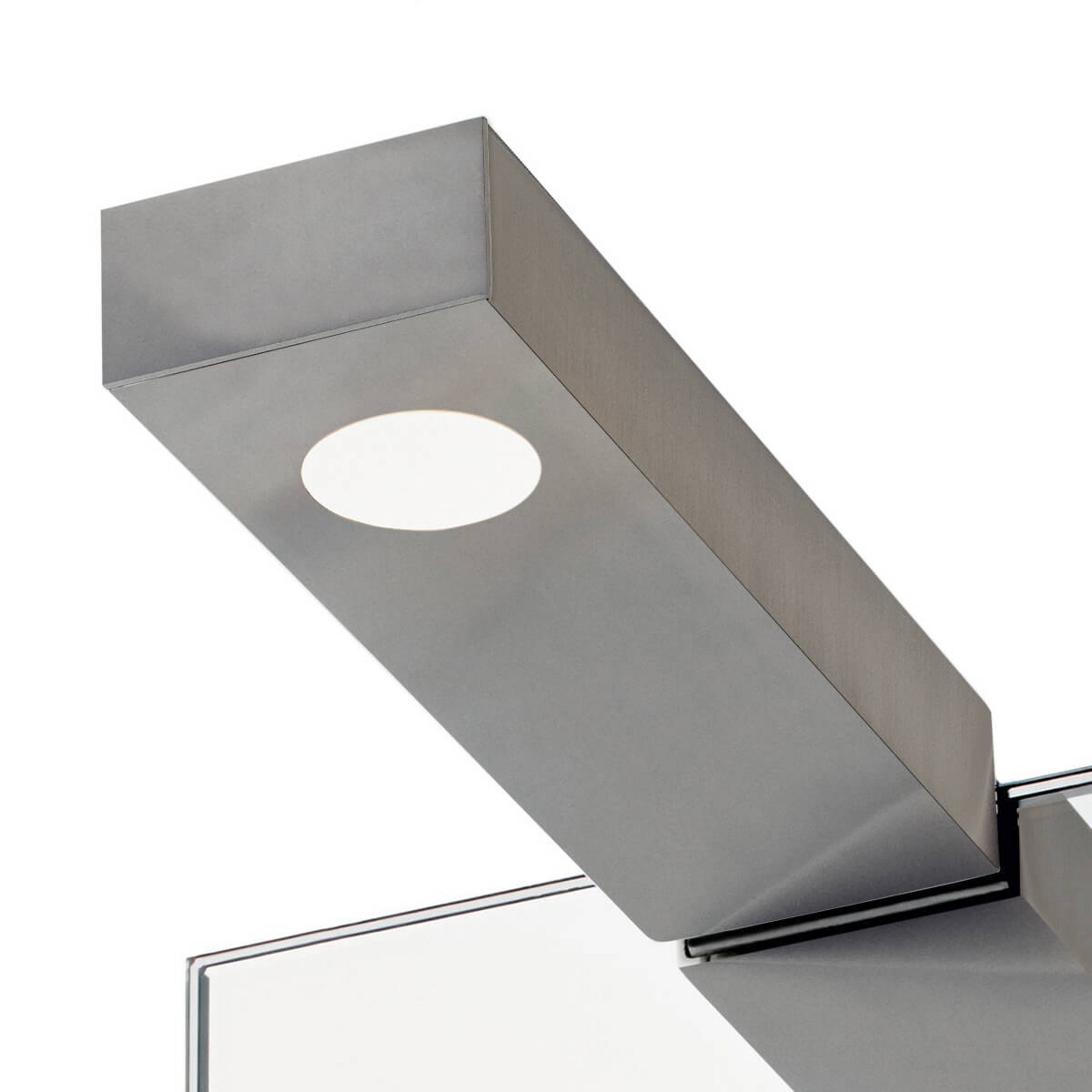 Φωτιστικό τοίχου και καθρέφτη Flat 2 LED, ματ νικέλιο