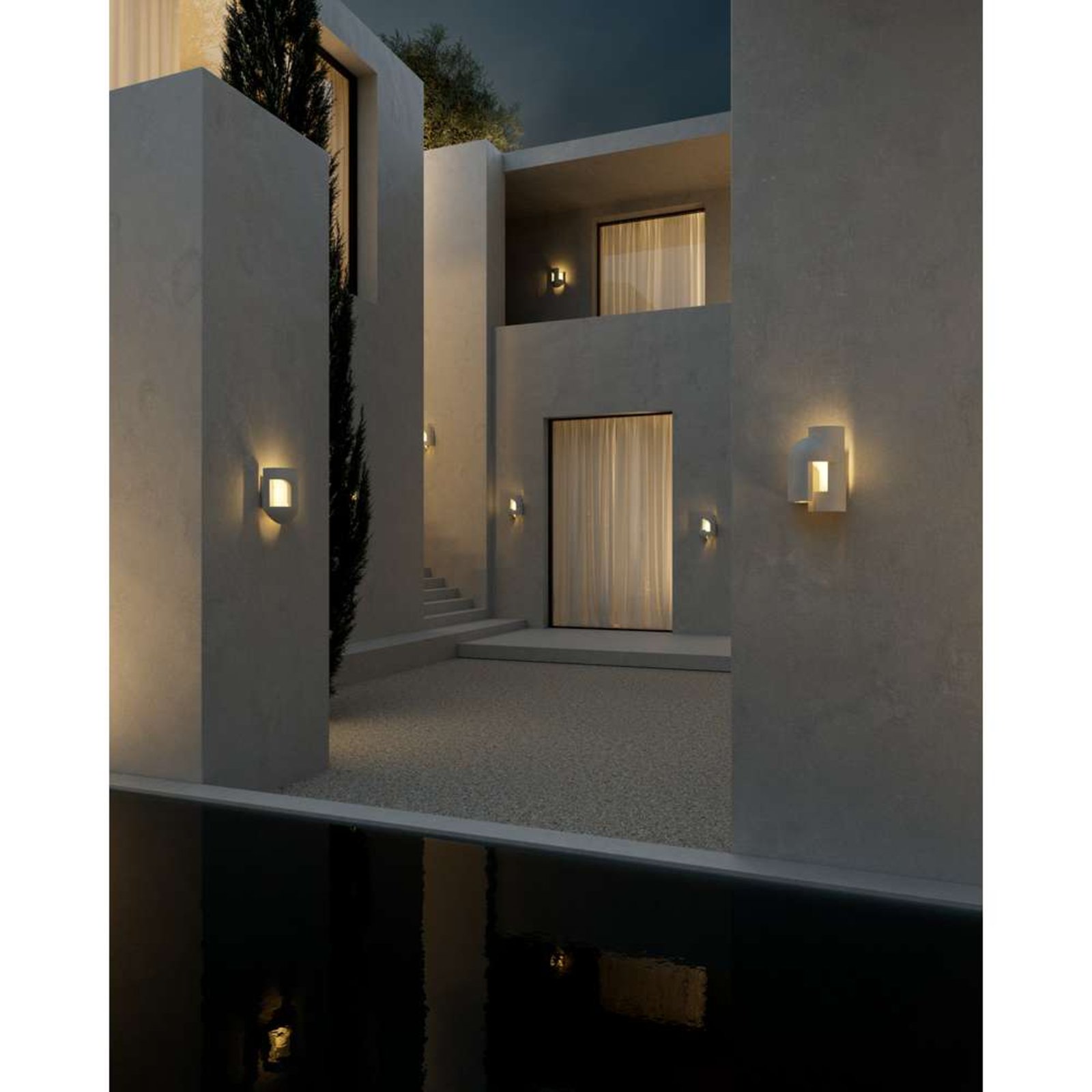 Soul Story 3 Aplica de Exterior White/Concrete - DCW