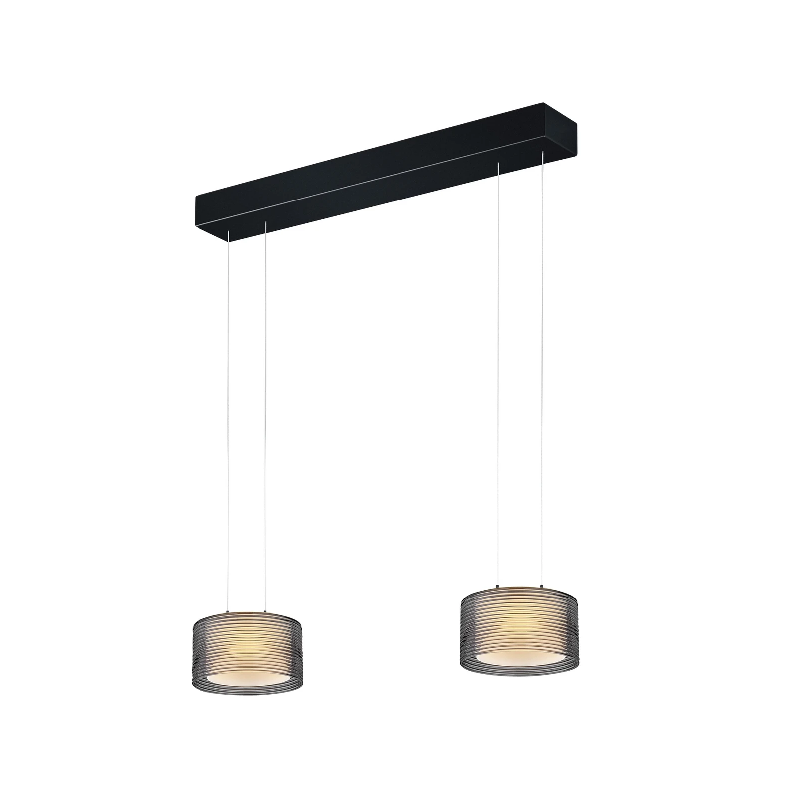 BANKAMP Grand Groove LED pendant light, 2-bulb