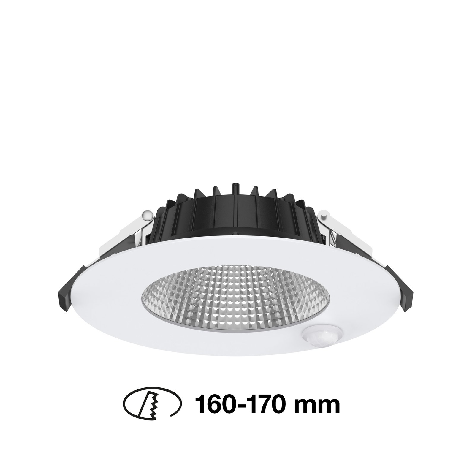 SLC Shift downlight LED Ø 18 cm blanc avec capteur