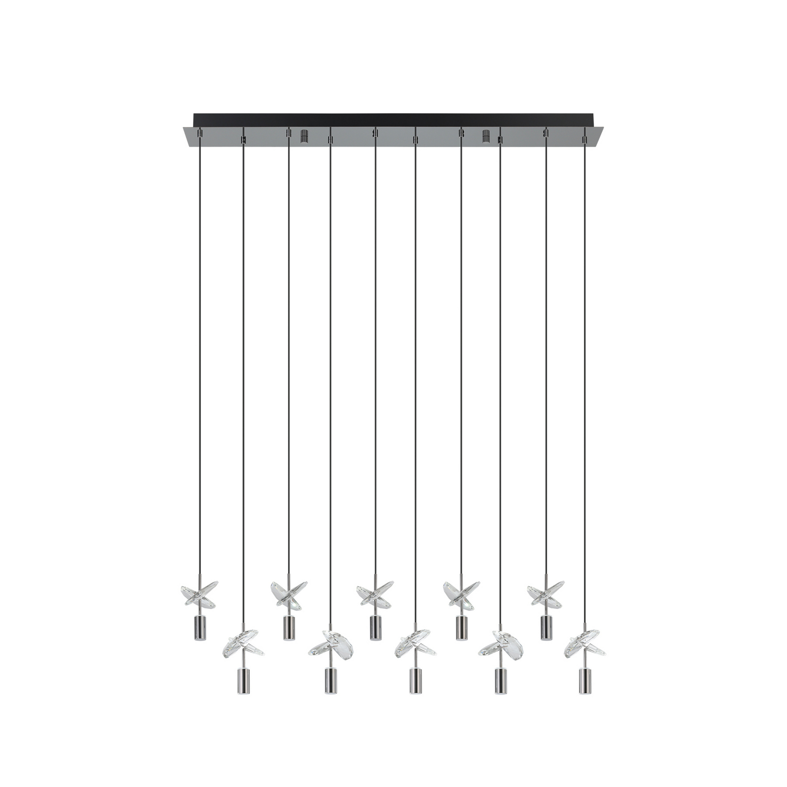 Suspension LED Comareira nickel 91 cm CCT - Stars of Light