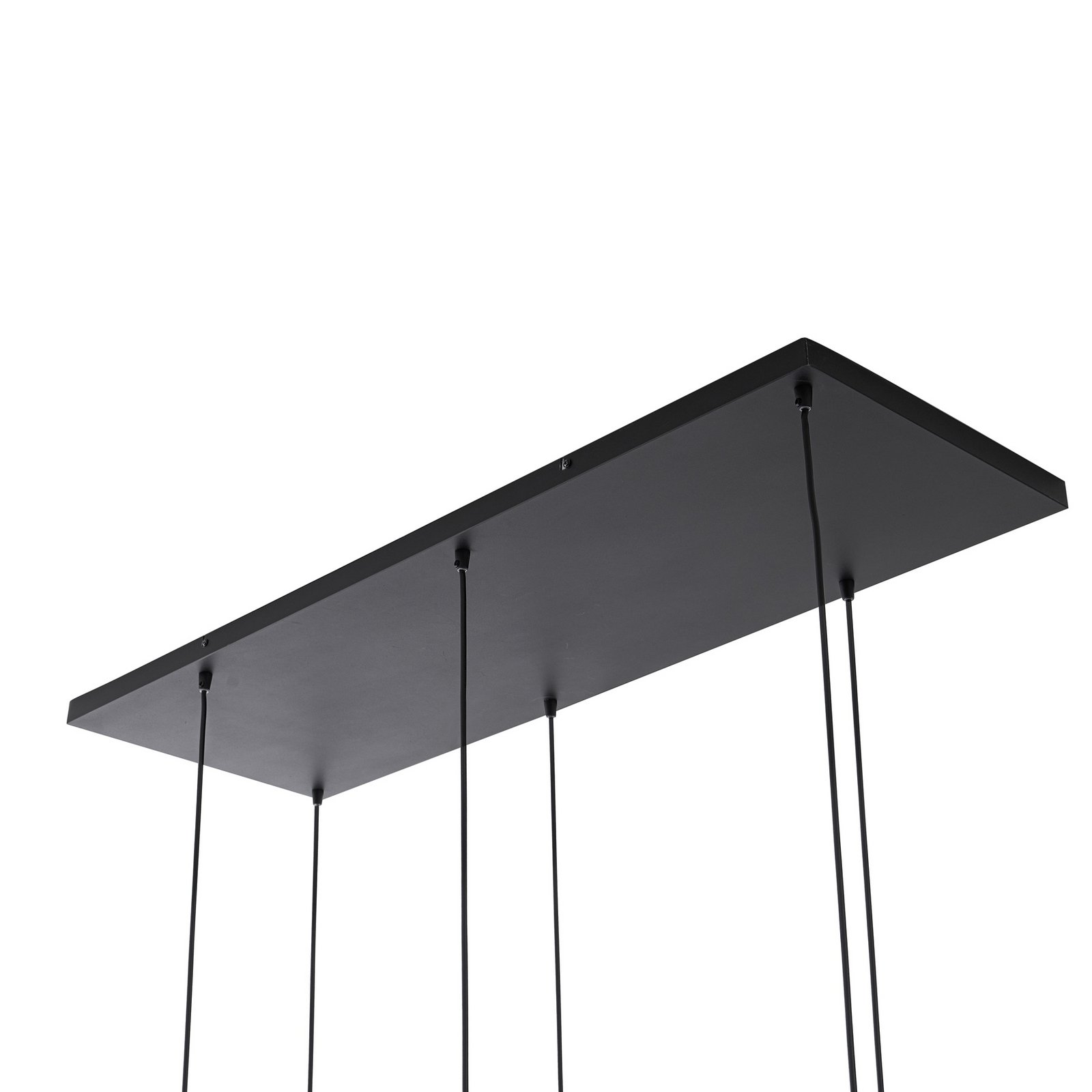 Lindby Hängeleuchte Marla, 6-flammig, Glas, rauchgrau