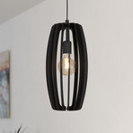 Bajazzara pendant light with cage shade, 1-bulb