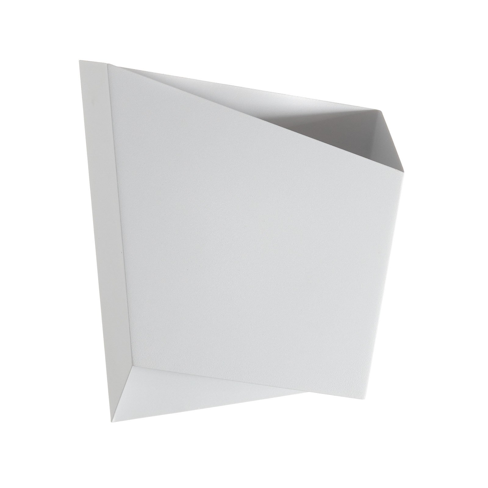 Asimetric wall light made of steel