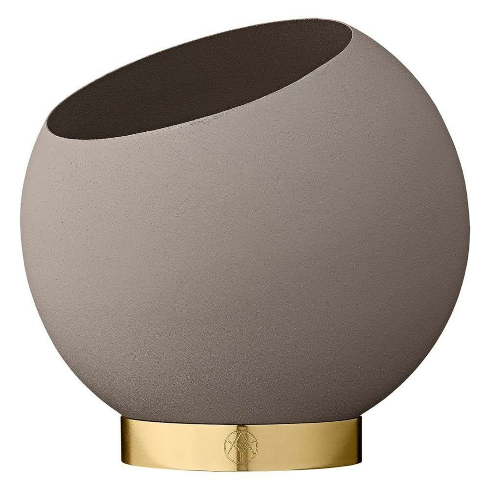 Globe Växtkruka Ø17xH15,4 Taupe/Gold - AYTM