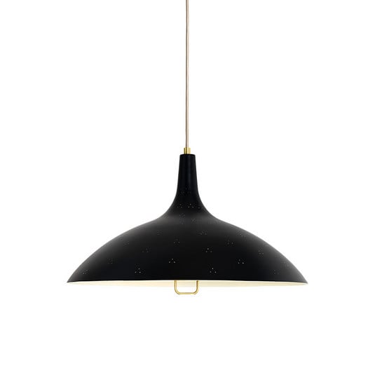 1965 Taklampa Mässing/Svart - GUBI