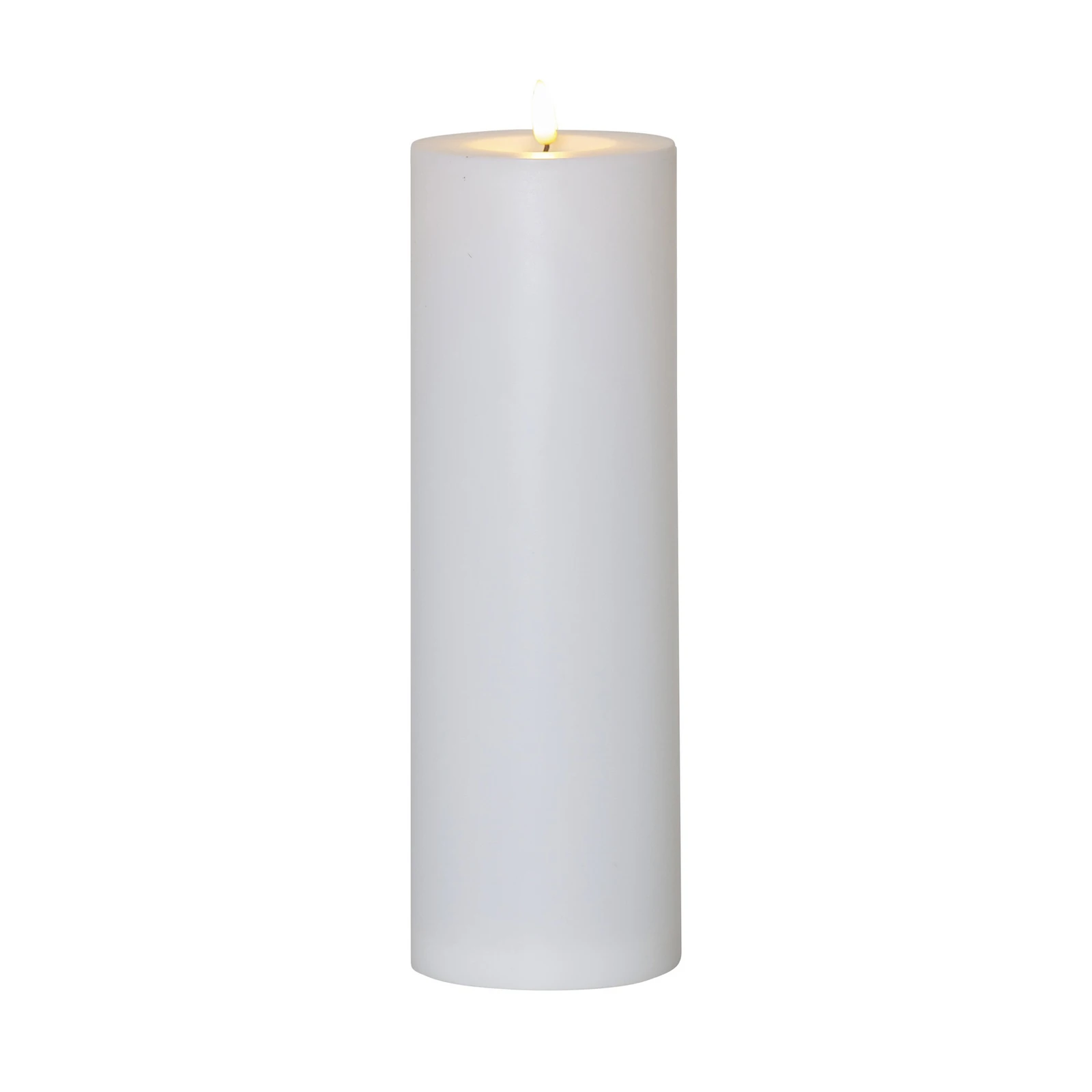 Vela LED Flamme Rak 32,5 cm branco plástico a pilhas