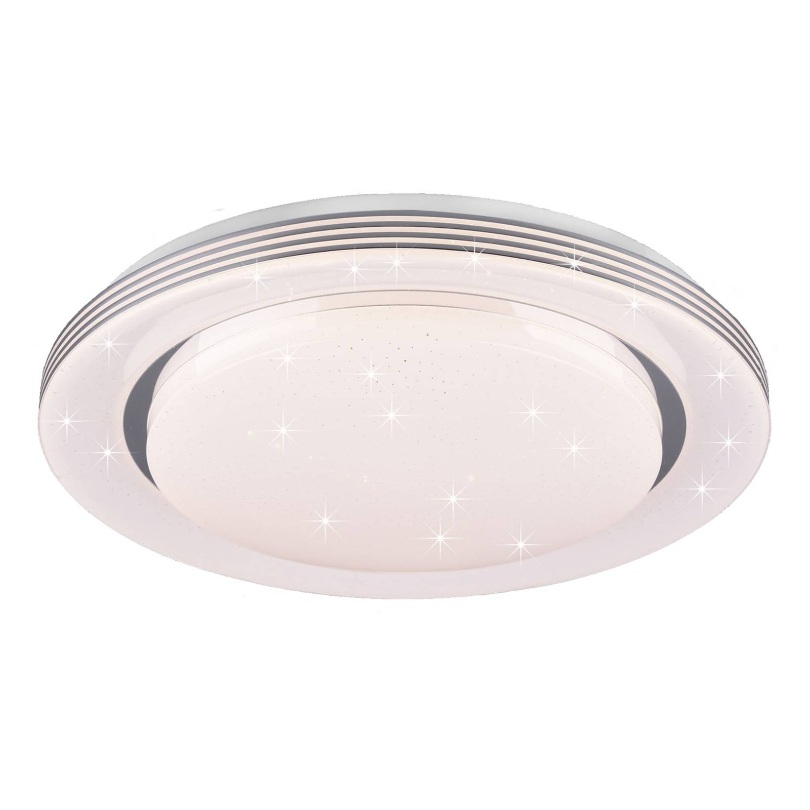 Lindby Mizuni LED ceiling light, RGBW, CCT, 38 cm, for Living / Dining Room, metal, plastic, 24 W, energy efficiency: A+, H: 7.5 cm