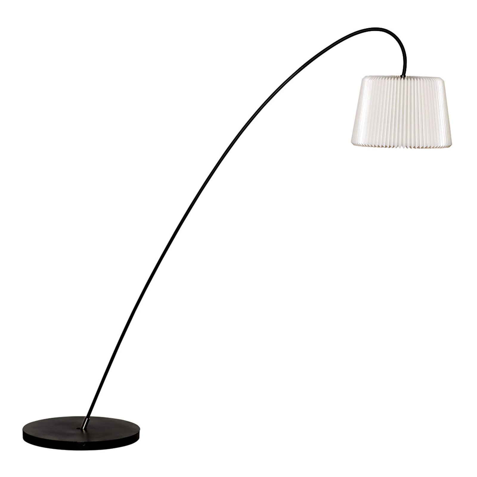 LE KLINT Snowdrop floor lamp, white plastic lampshade