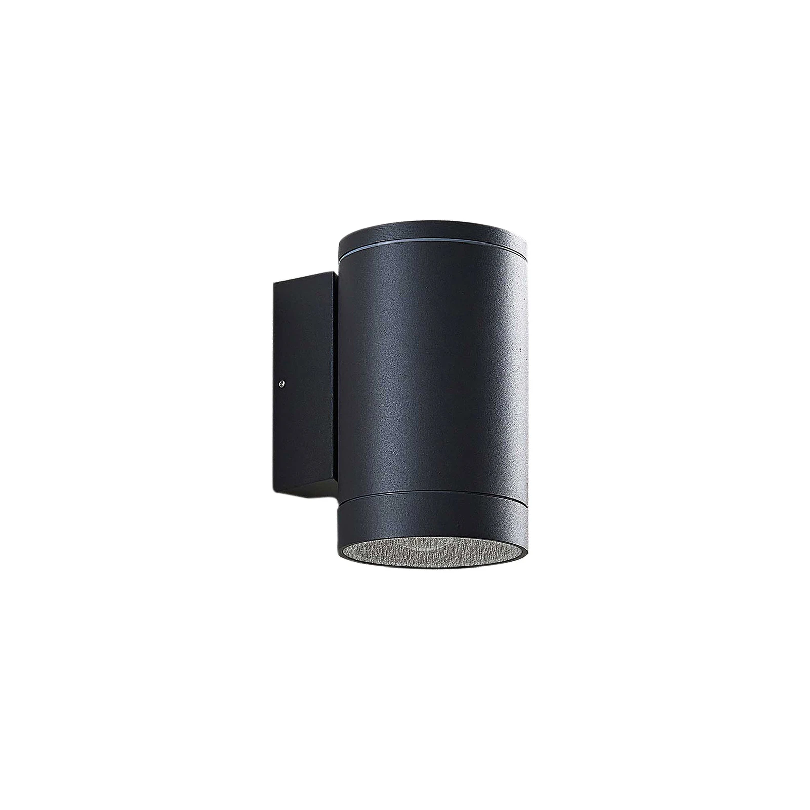 Lucande outdoor wall light Thomke, 1-bulb, anthracite aluminium