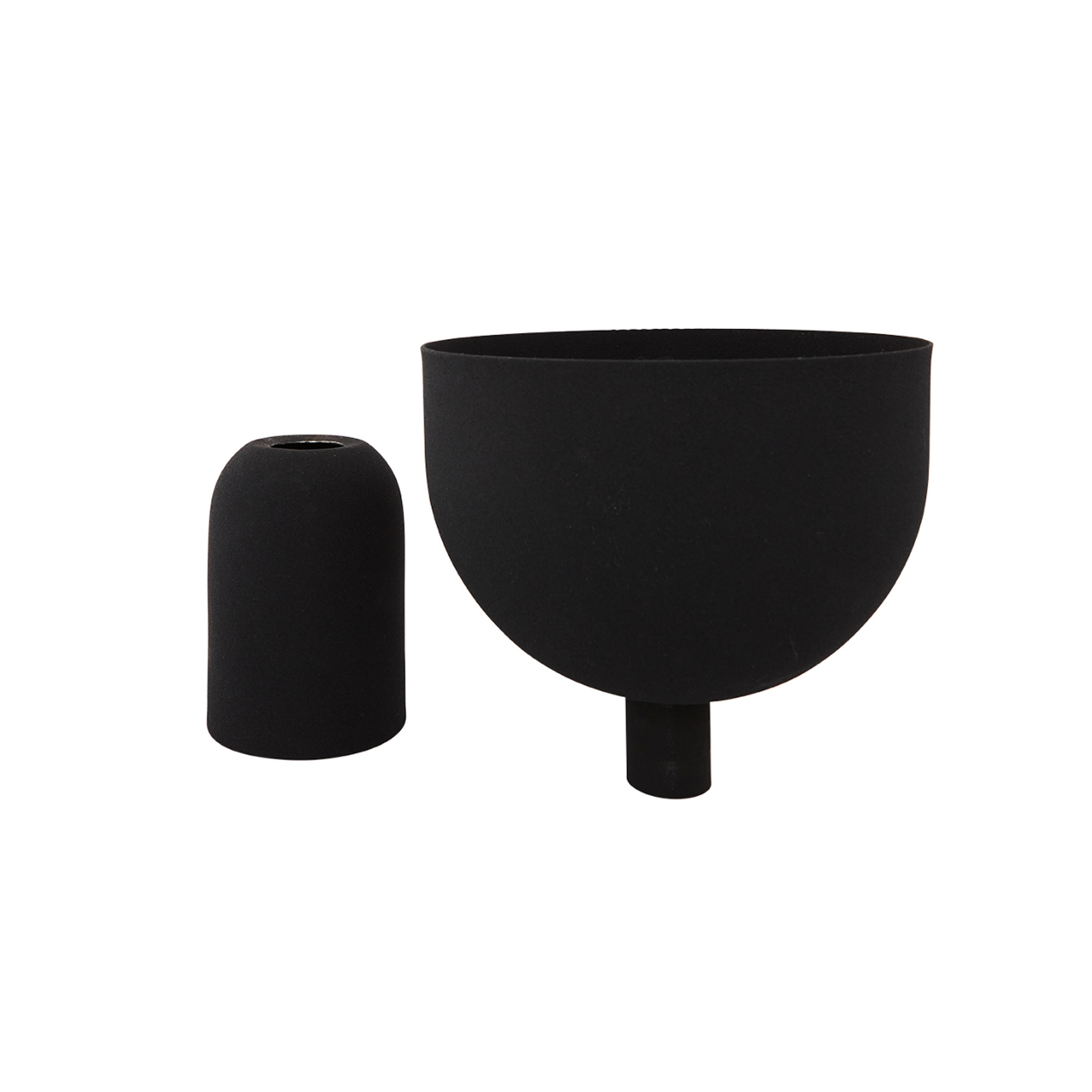 Torus Pflanzentopf Ø22 Schwarz/Schwarz - AYTM