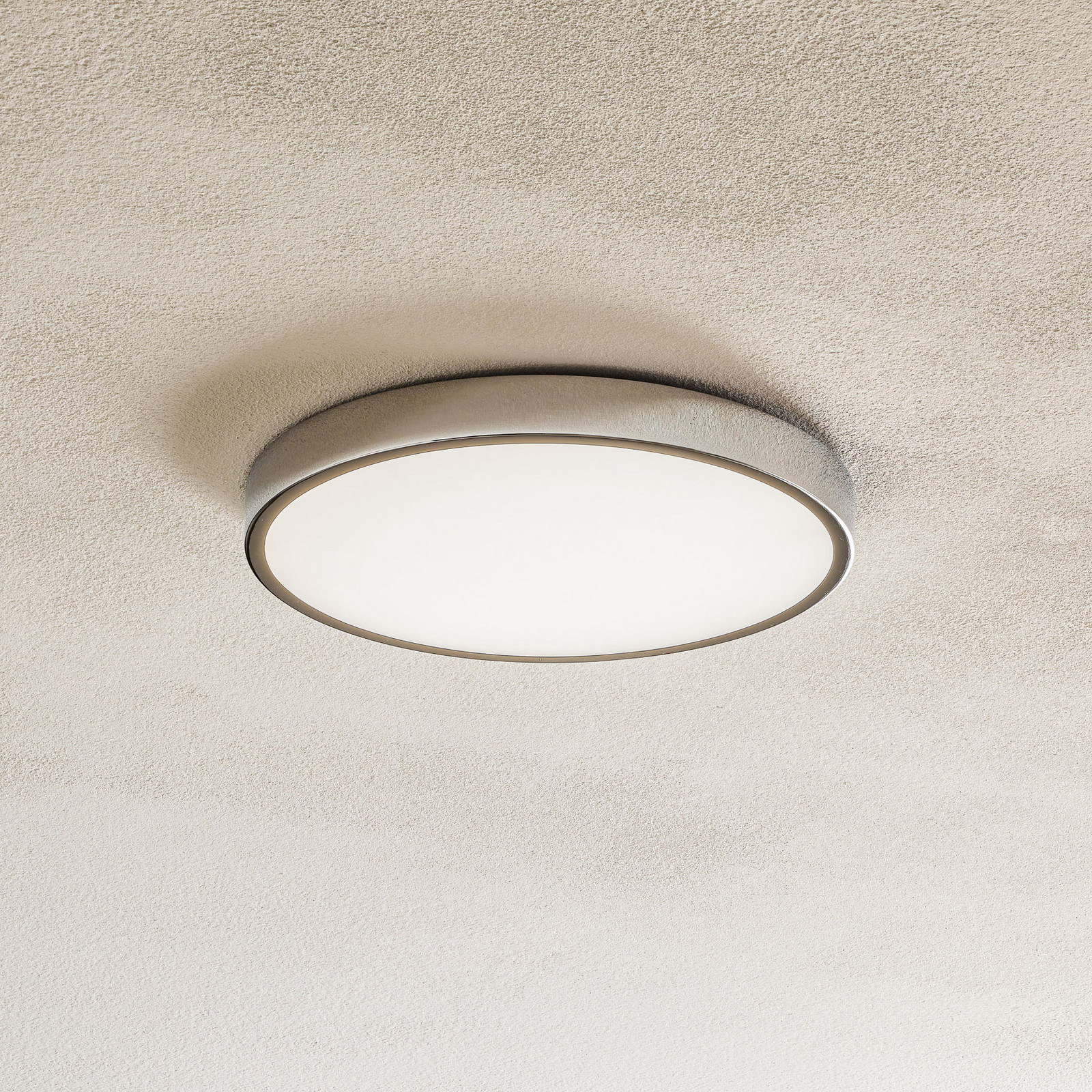 ORION Plafonieră cu LED Bully cromat Ø 24 cm - Camera de zi / sufragerie - modern - crom alb - Metal