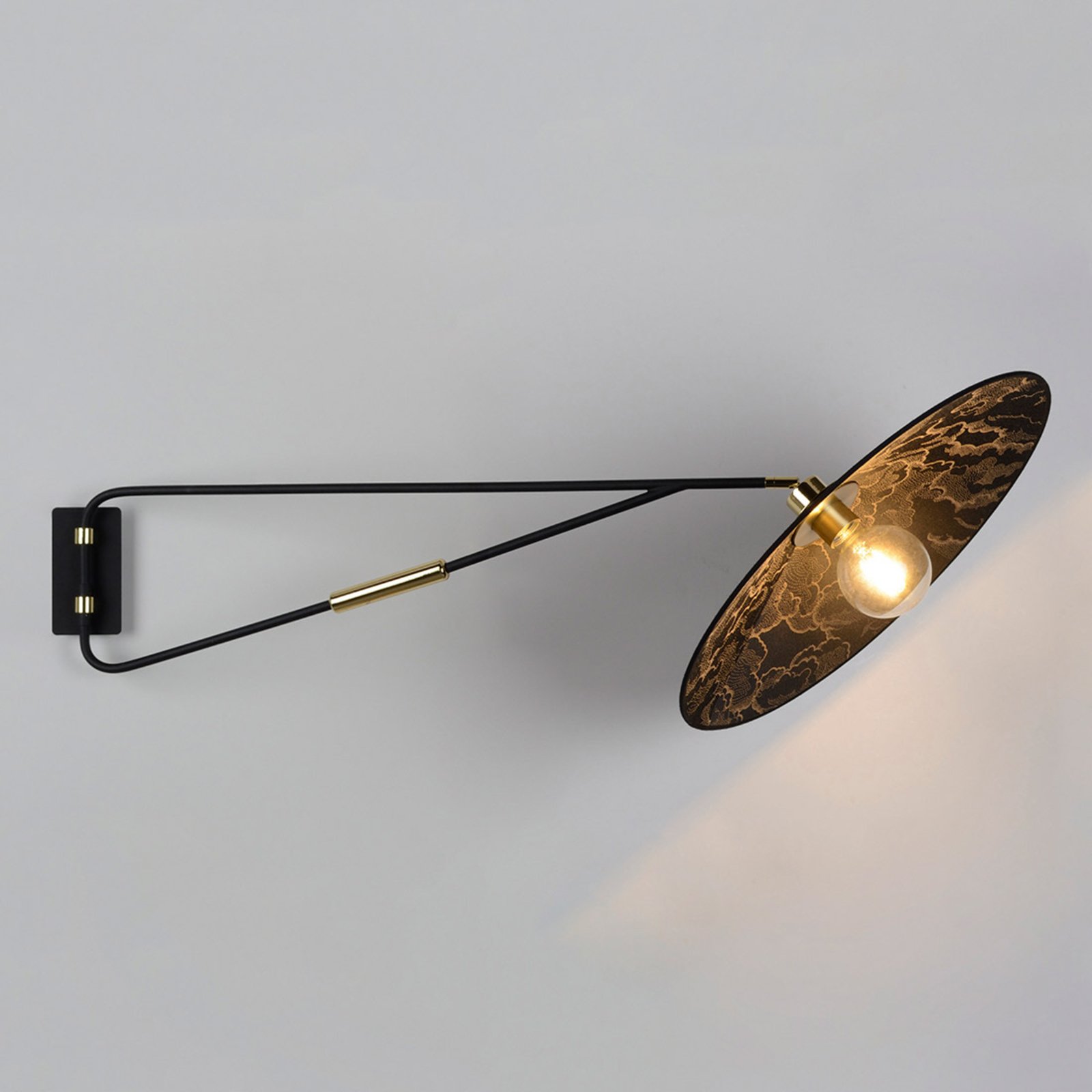 Gatsby Wandlampe Arm schwenkbar schwarz - MARKET SET Gatsby Wandlampe Arm schwenkbar schwarz - MARKET SET