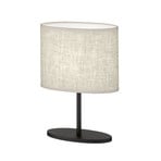 Stolní lampa Modena, šedá, lněná, výška 27 cm, E14