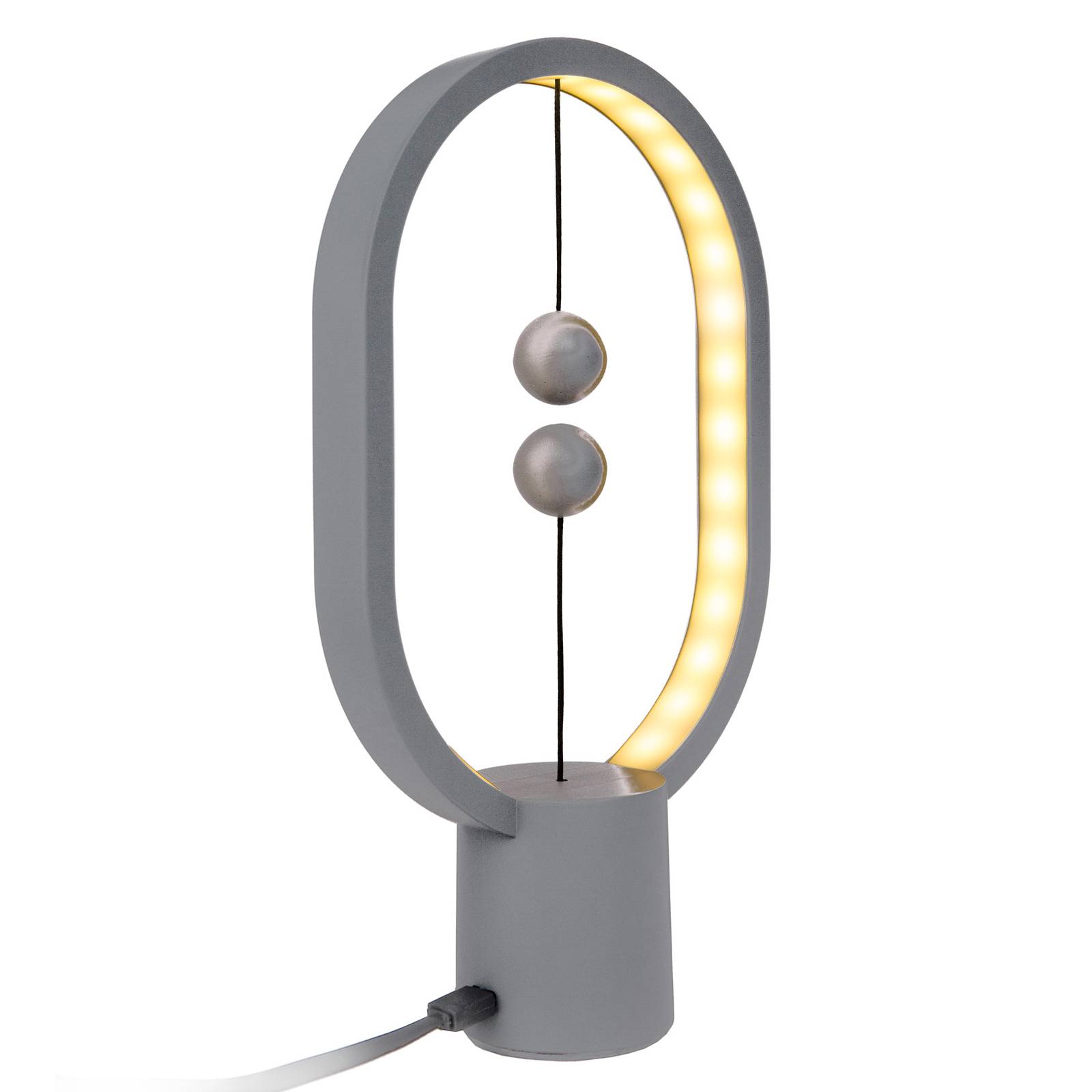 Billede af SEGULA Heng Balance Mini LED-bordlampe, lysegrå
