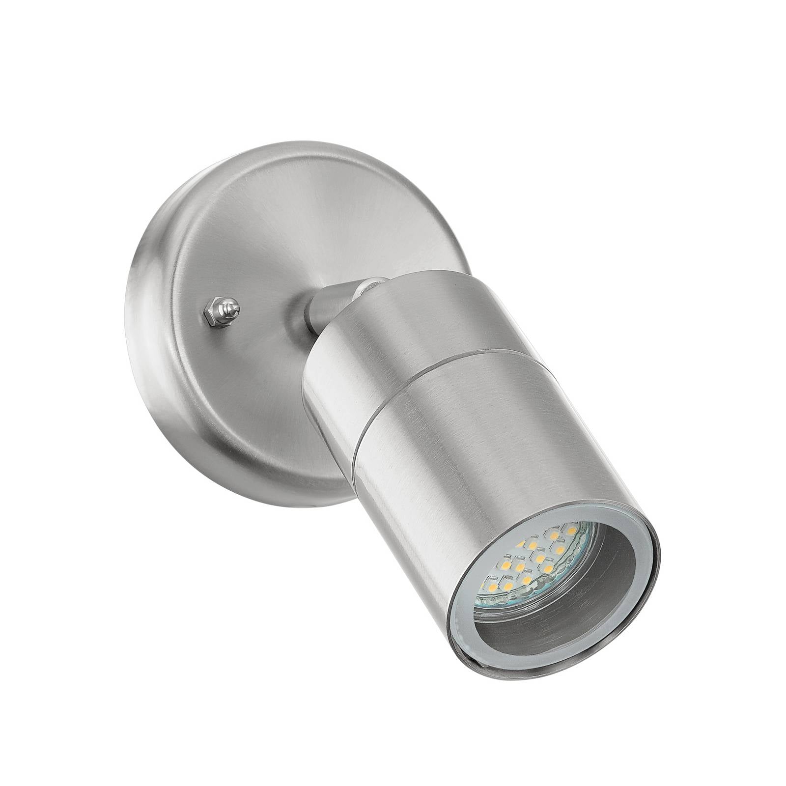 Außenstrahler Stockholm, stahlfarben, Ausladung 10 cm