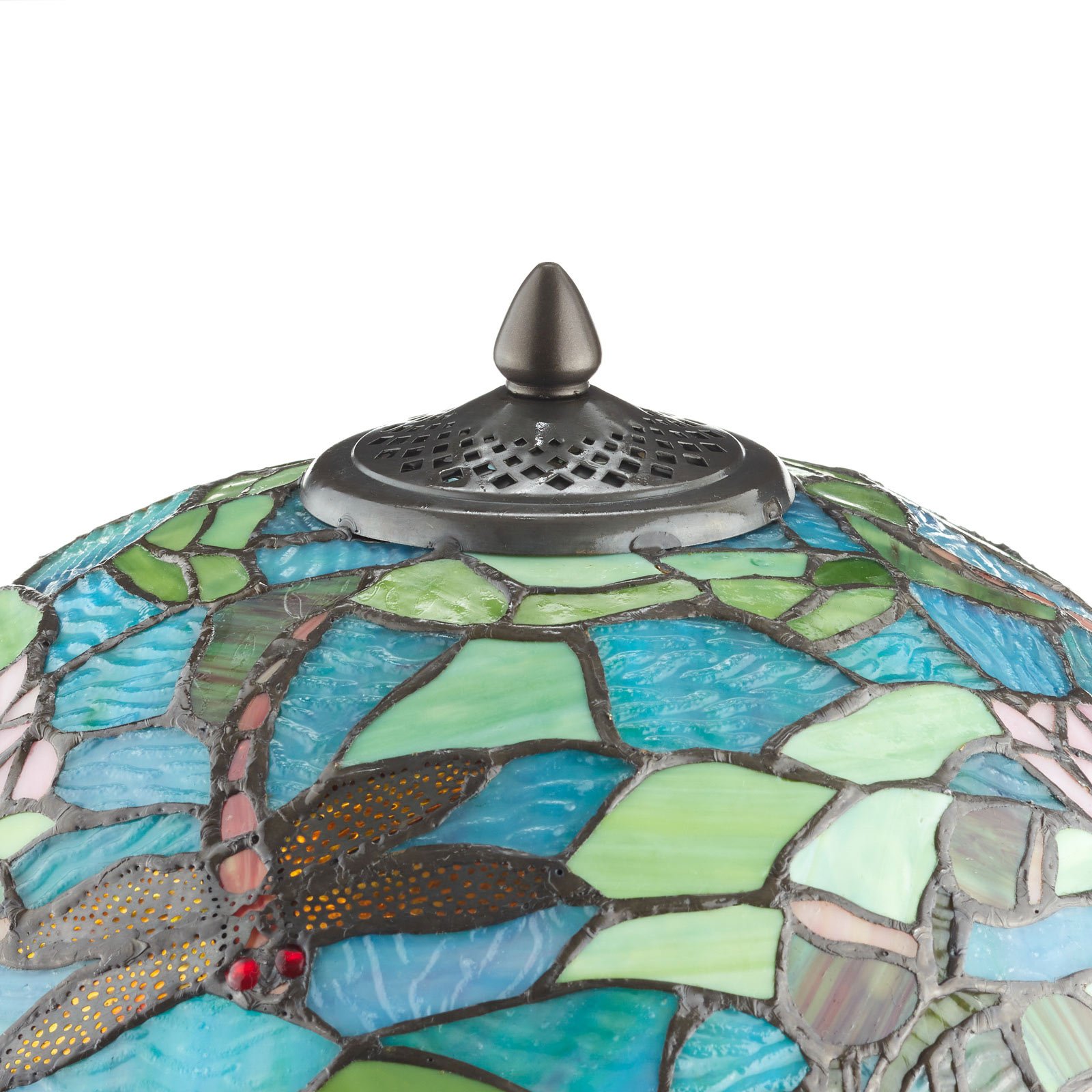 Lámpara de mesa Waterlily de estilo Tiffany
