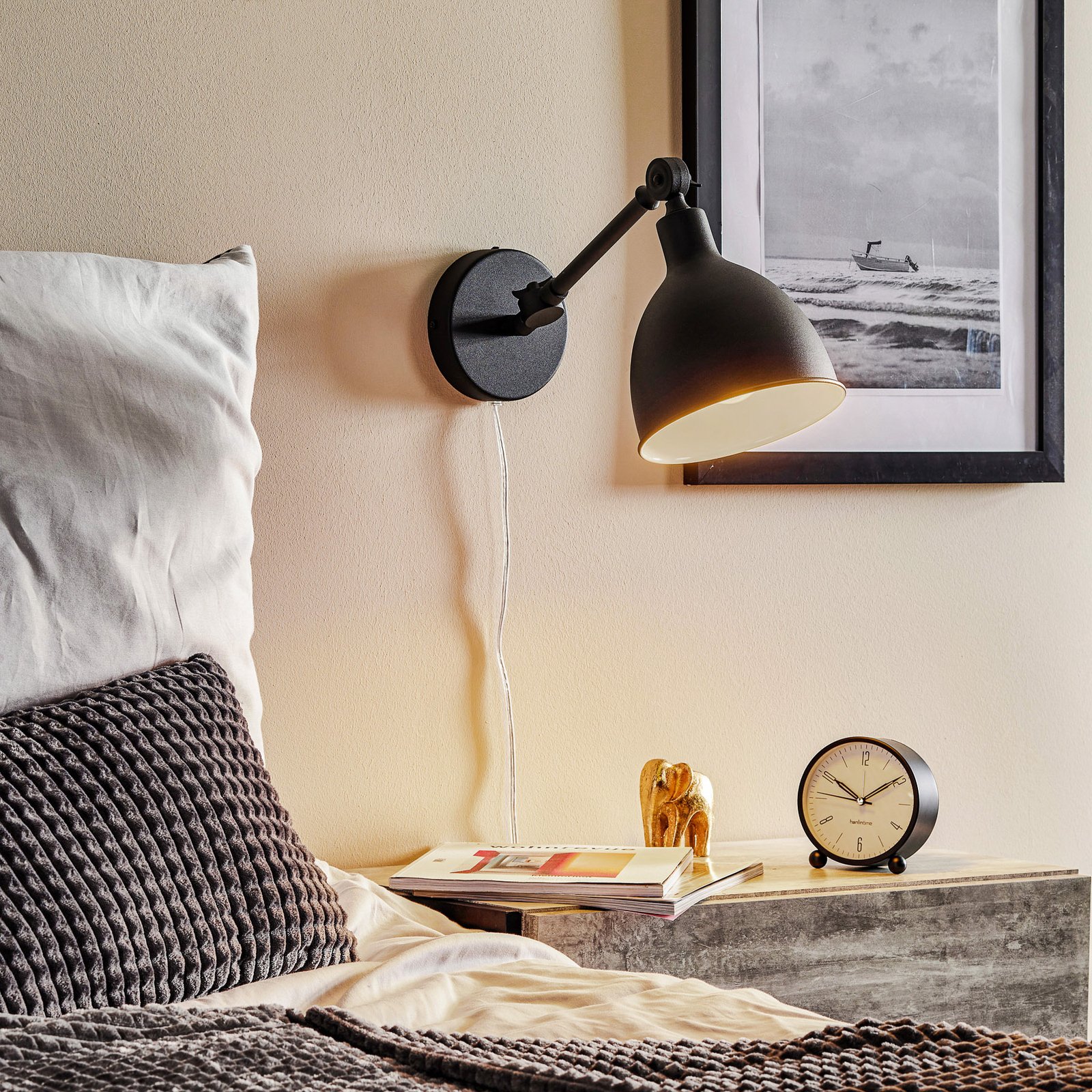 By Rydéns Bazar Mini wall light with plug