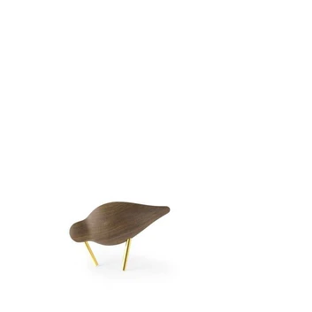 Shorebird Skulptur Small Walnut Brass - Normann Copenhagen