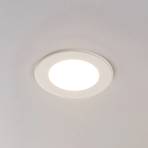 LED-innfelt spot Joki, hvit, 3 000 K rund 11,5cm