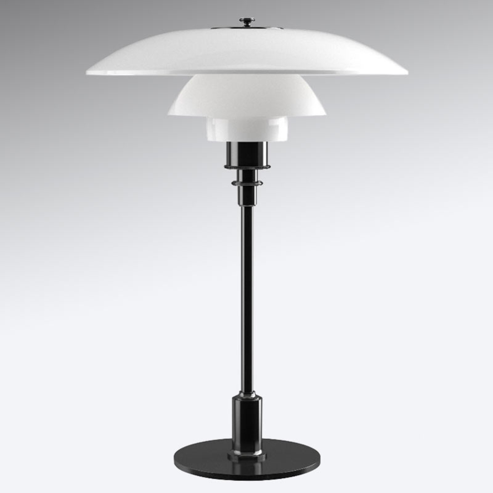 Louis Poulsen PH 3 1/2 – 2 1/2 stolná lampa čierna