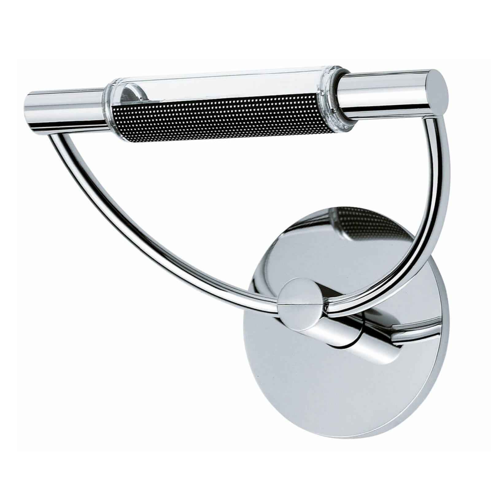 Designerski kinkiet LED Gradi, szlachetny chrom