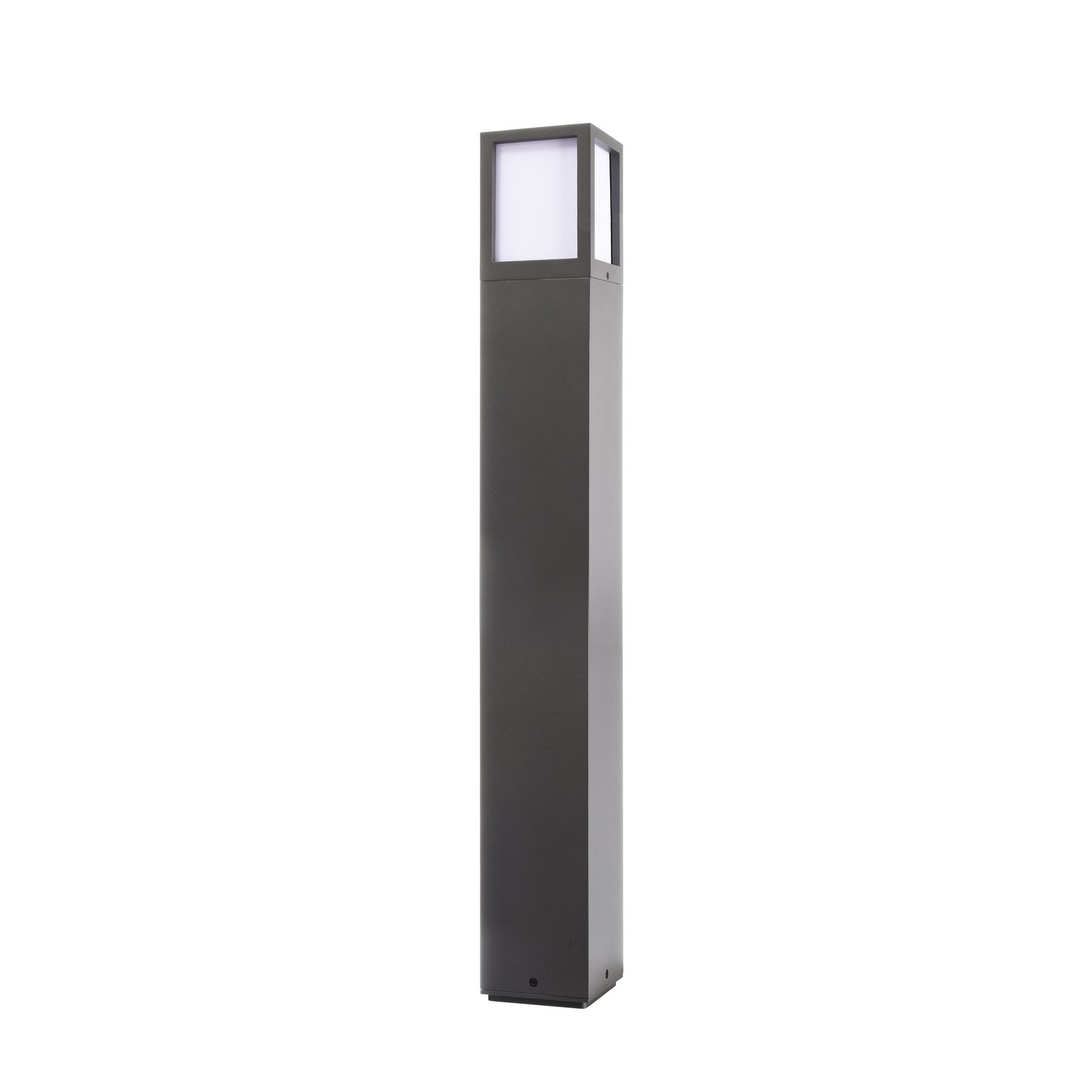 Facado II path light, height 65 cm, angular, dark grey/opal