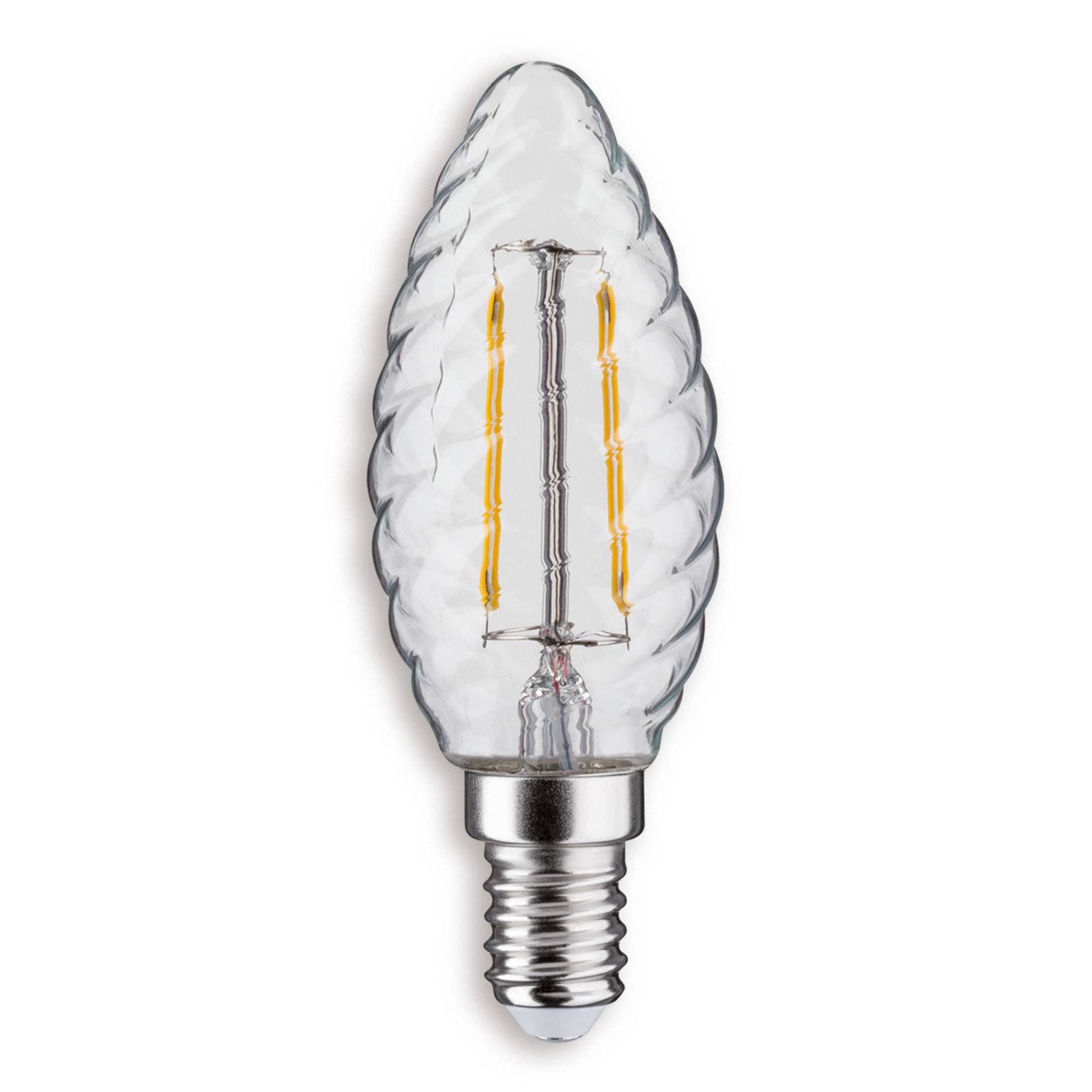 Paulmann E14 2,6W 827 LED-Kerzenlampe gedreht klar