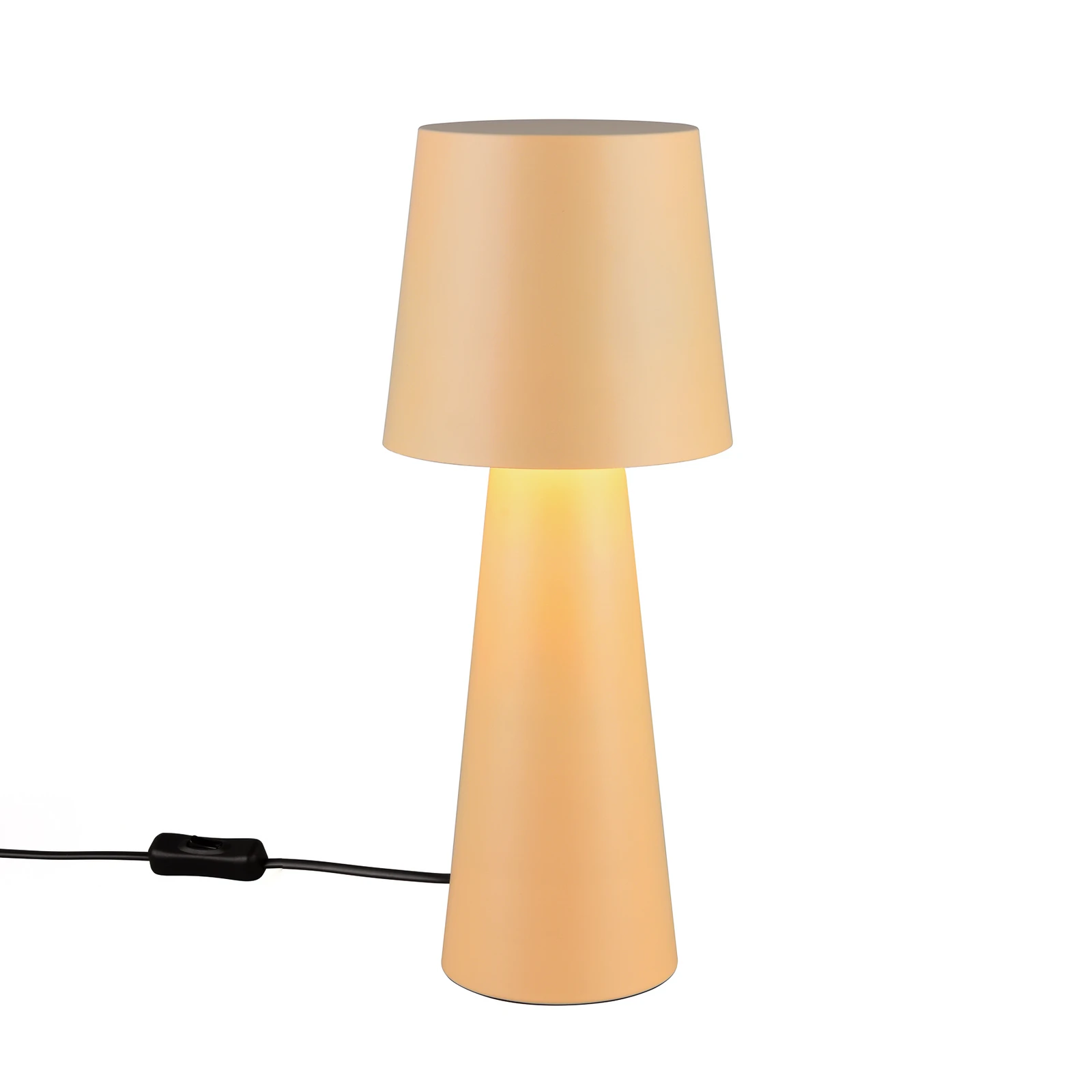 Nūbijas galda lampa, bēšs, augstums 40 cm, metāls, E27