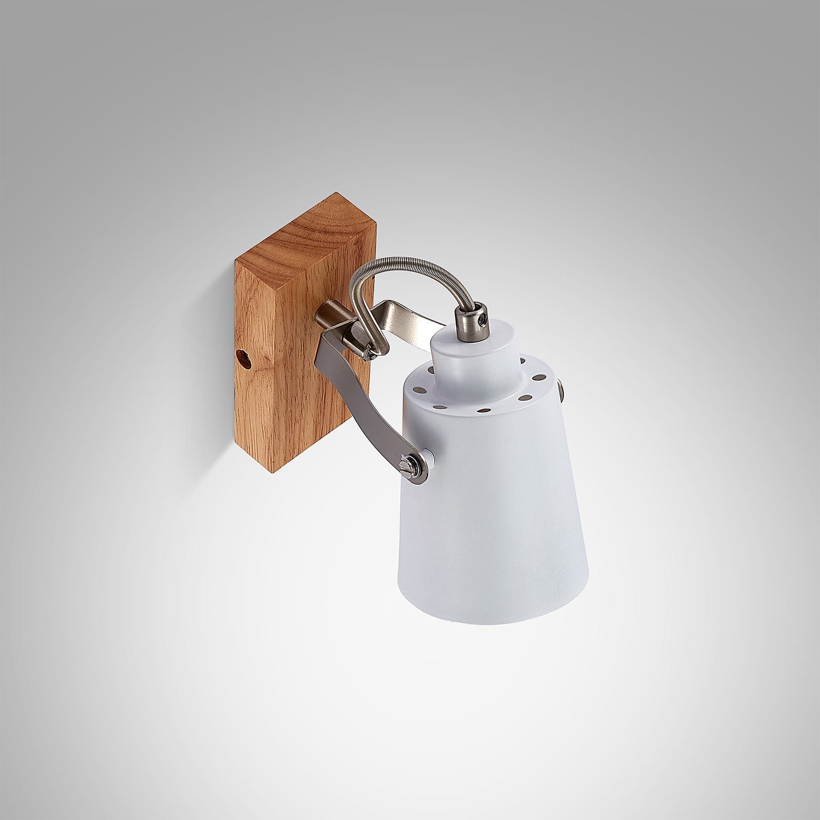 Blana Wall Lamp White/Wood - Lindby