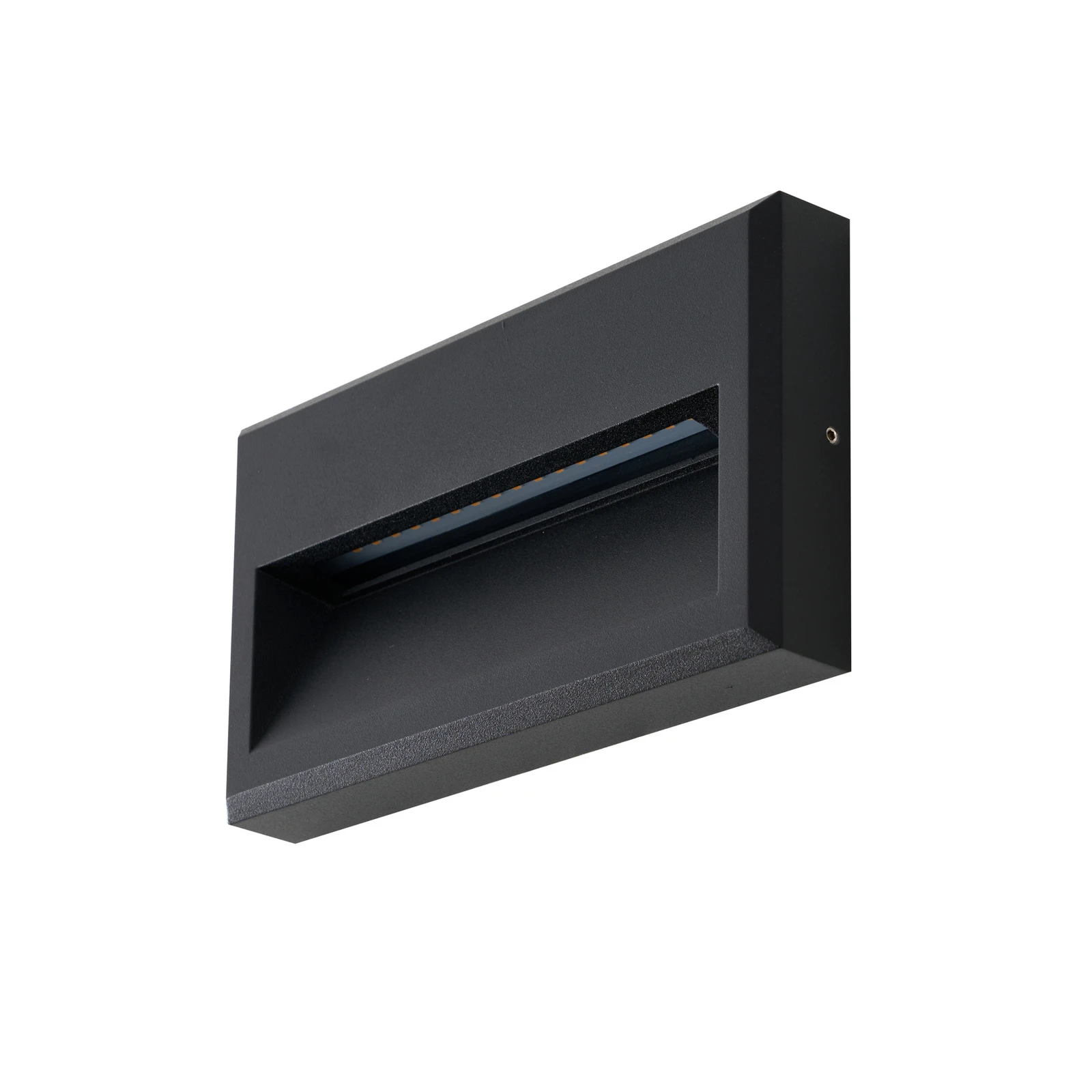 Lucande LED-Außenwandleuchte Weno, schwarz, Aluminium, IP65