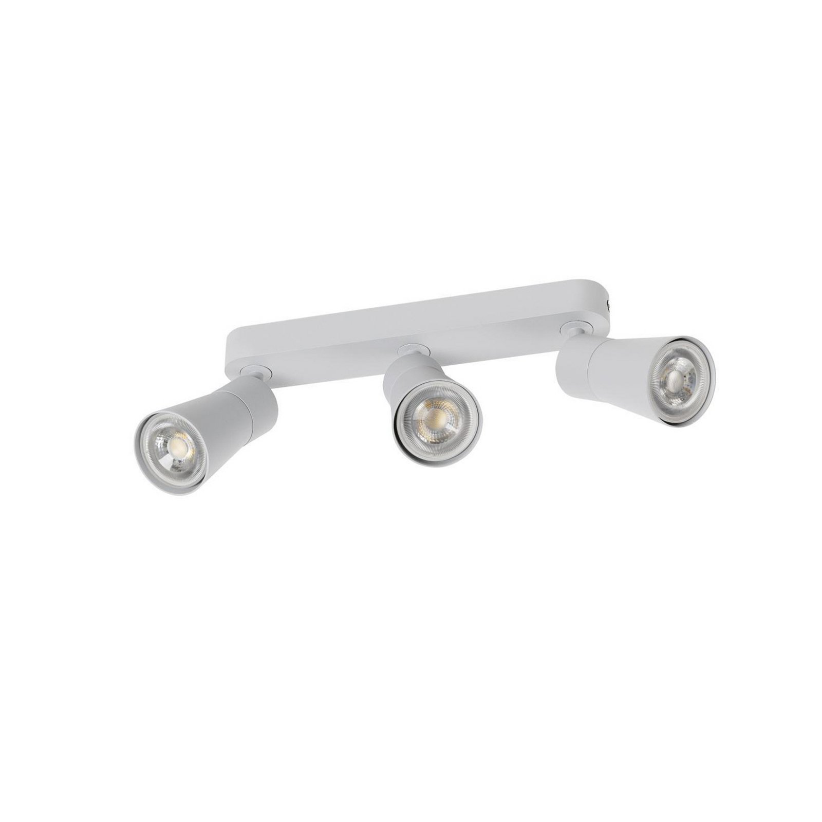 SLV Deckenlampe Puri 2.0 Cone, grau, Länge 26 cm, 3-flg.